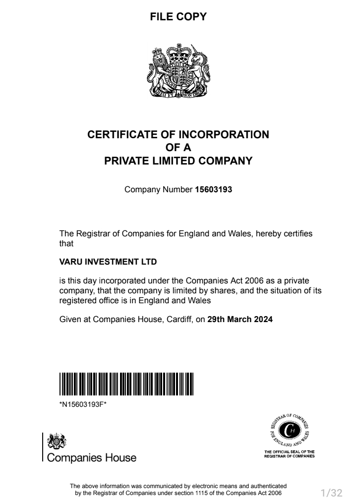 Certificate